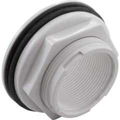 Waterway, 1-1/2"Fpt Thru W/Nut-White-Bagged Individually 400-9170B