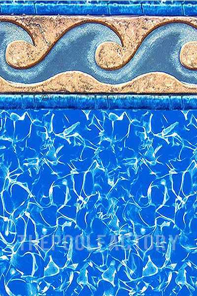 SwimLine, 10'x16'x52" Oval Uni-Bead Terra Cotta Liner - 25 Gauge