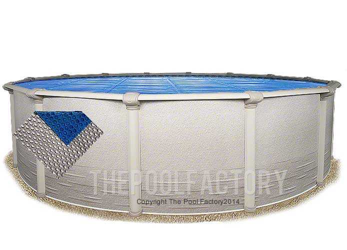 Midwest Canvas, 12' Round Space Age Silver/Blue Solar Cover