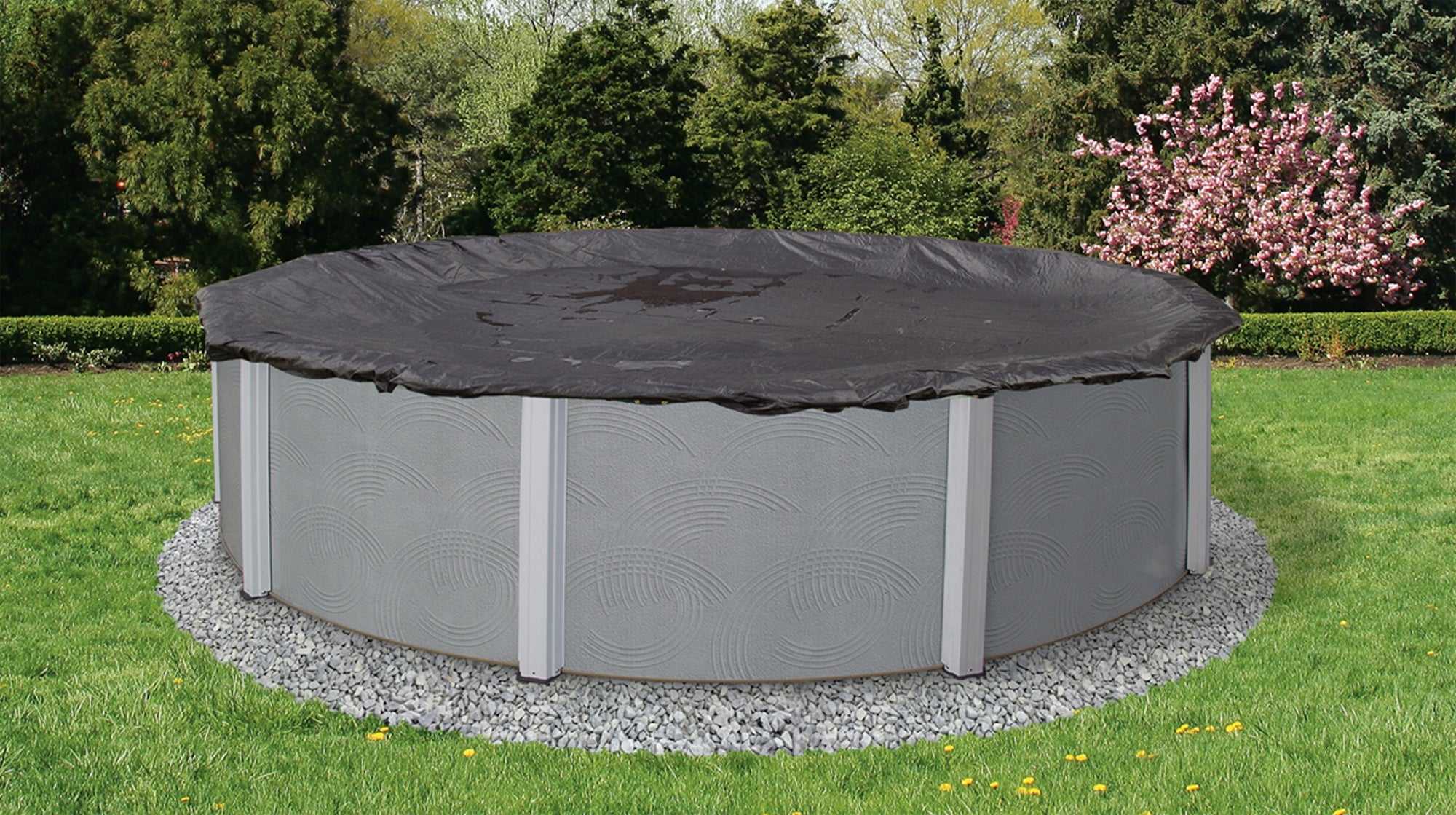 Arctic Armor, 12 ft Round Rugged Mesh Above Ground Pool Winter Cover