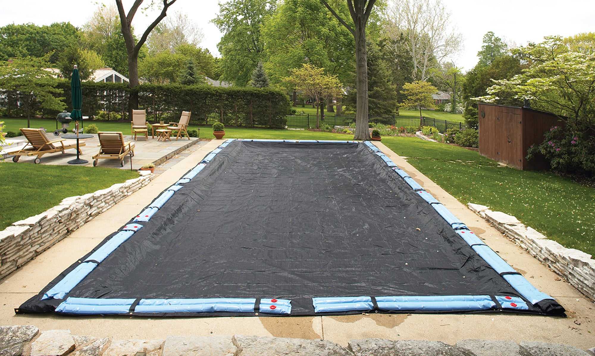 Arctic Armor, 12 ft x 20 ft Rectangular Rugged Mesh In Ground Pool Winter Cover