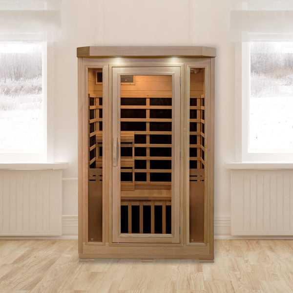 Heatwave, 2-Person Hemlock Infrared Sauna with 6 Carbon Heaters Sonoma - SA7018