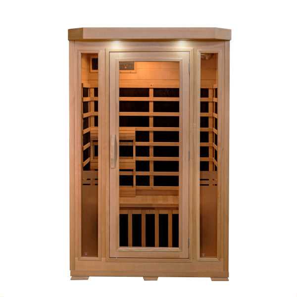 Heatwave, 2-Person Hemlock Infrared Sauna with 6 Carbon Heaters Sonoma - SA7018