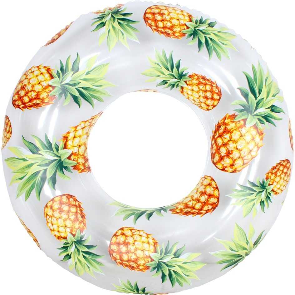 Dalby Pools and Spas, AIRTIME ULTRA CLEAR PINEAPPLE FRUIT 90CM SWIM RING