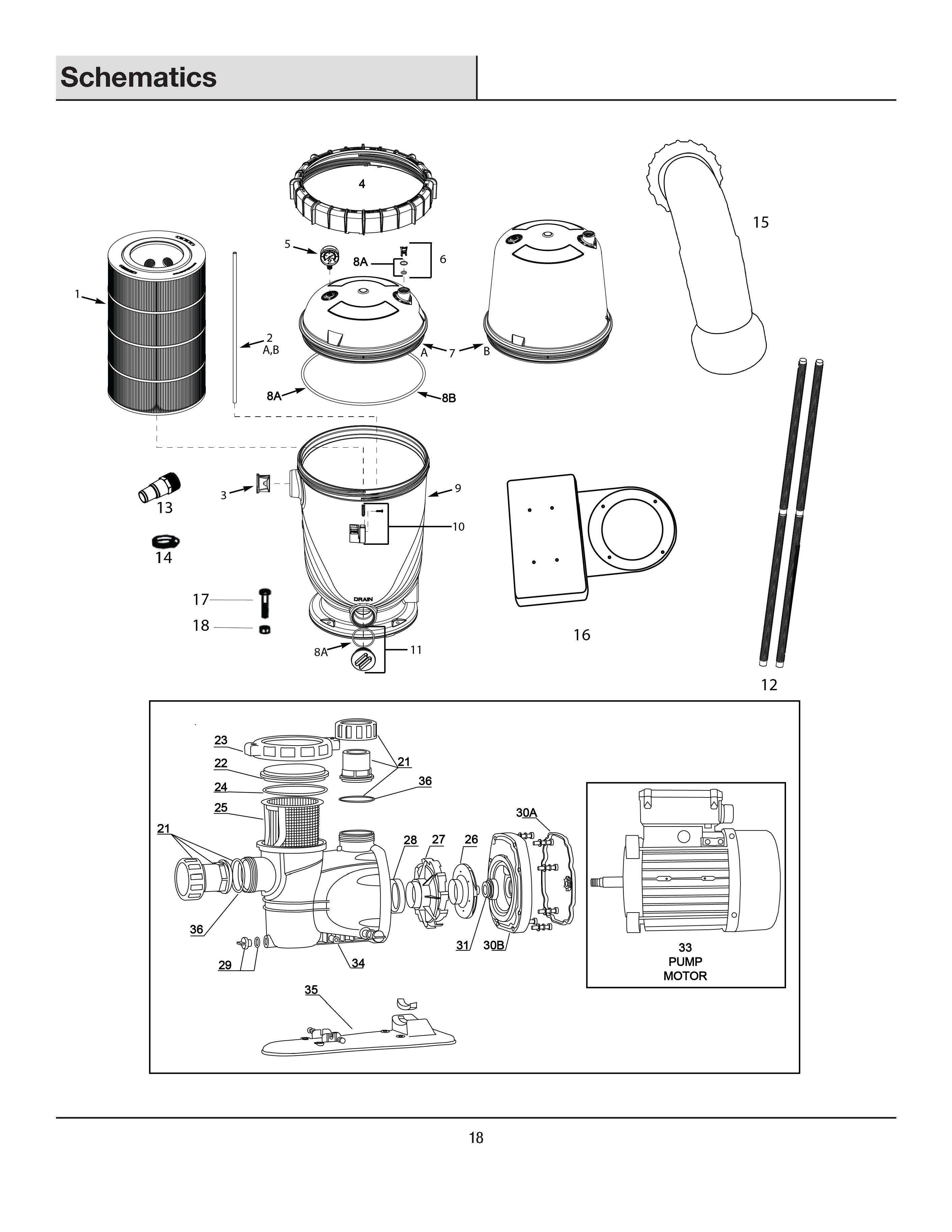 AquaPro, AquaPro Filter Safety Latch Assembly