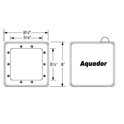 Aquador, Aquador Standard Above Ground Winter Skimmer Plate Kit 1090