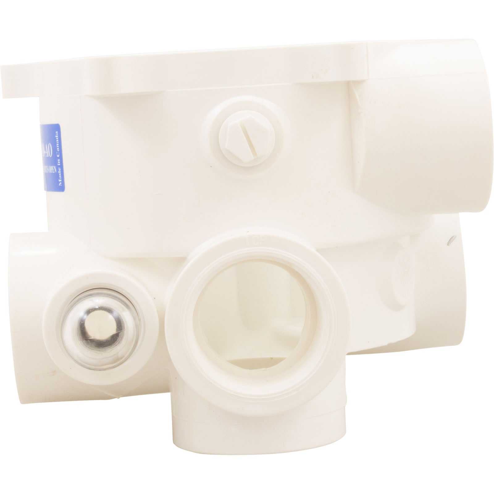 Praher Canada Ltd, Body Assembly, Praher SM-10-AO Valve, 1-1/2", White/ E-55-S1