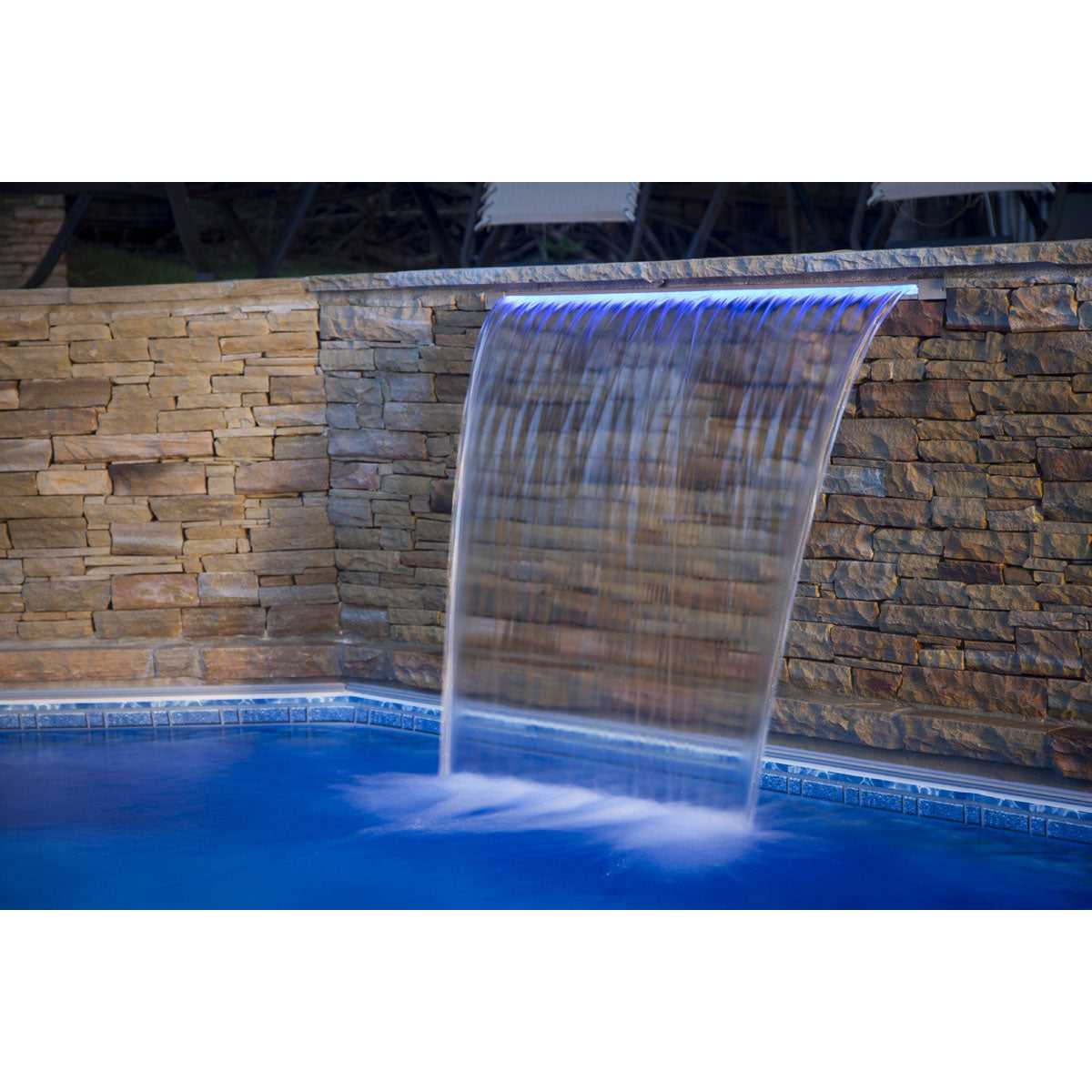 CMP, Brilliant Wonders Led 12" Waterfall With 6" Lip - Back Port - 25677-130-000