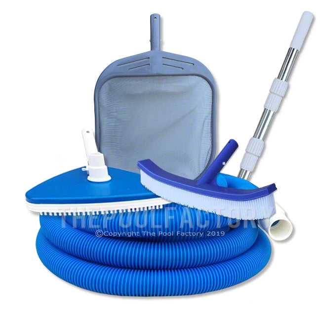 HydroTools, Deluxe Pool Cleaning Kit - 5 Piece with 30' Vacuum Hose