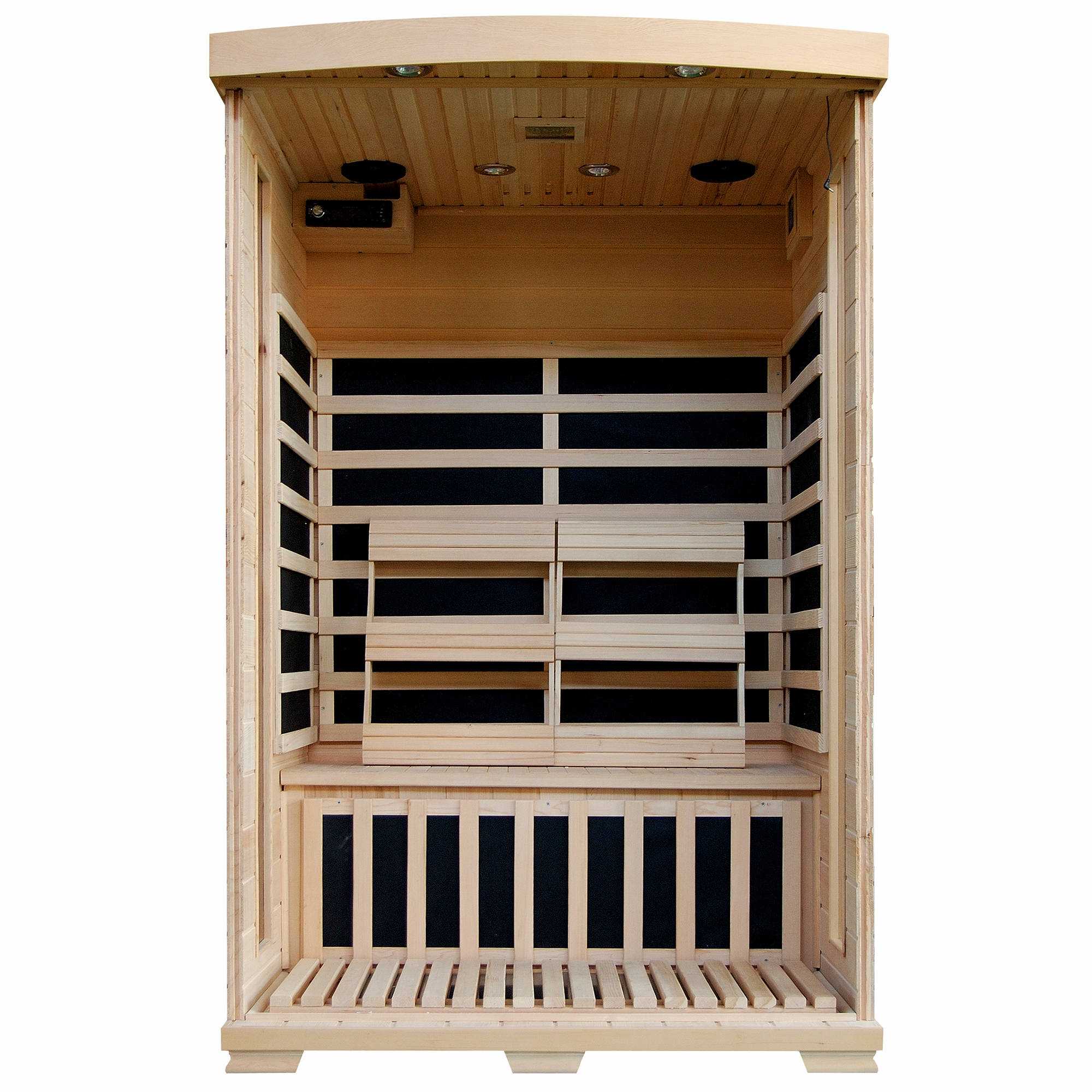 Heatwave, Infrared 2 Person Hemlock Home Sauna With Carbon Heaters By Heatwave Saunas - Coronado - SA2409