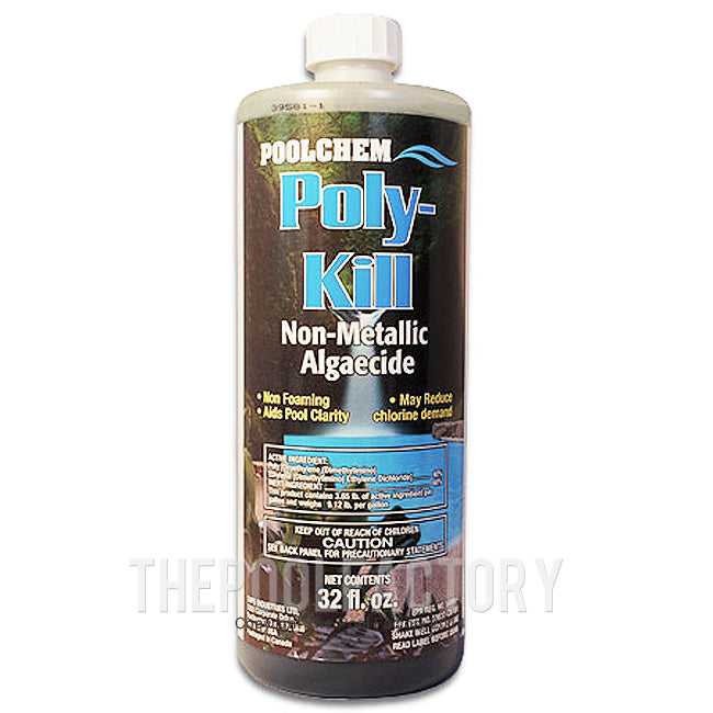 The Pool Factory, Poly-Kill Algaecide 40% Non-Foaming 1qt.