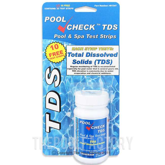 Industrial Test Systems, Pool Check TDS Test Kit (35 Strips)