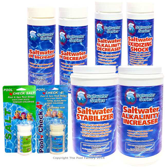 Saltwater Series, Saltwater Series Chemical Maintenance Kit with Test Kits