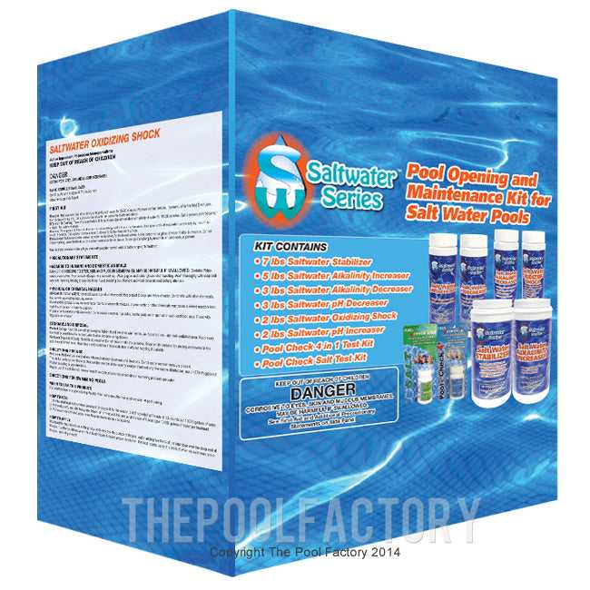 Saltwater Series, Saltwater Series Chemical Maintenance Kit with Test Kits