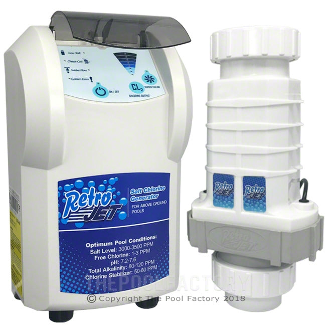 Solaxx Pool Products, Solaxx Retro Jet RJ Saltwater Chlorine Generator